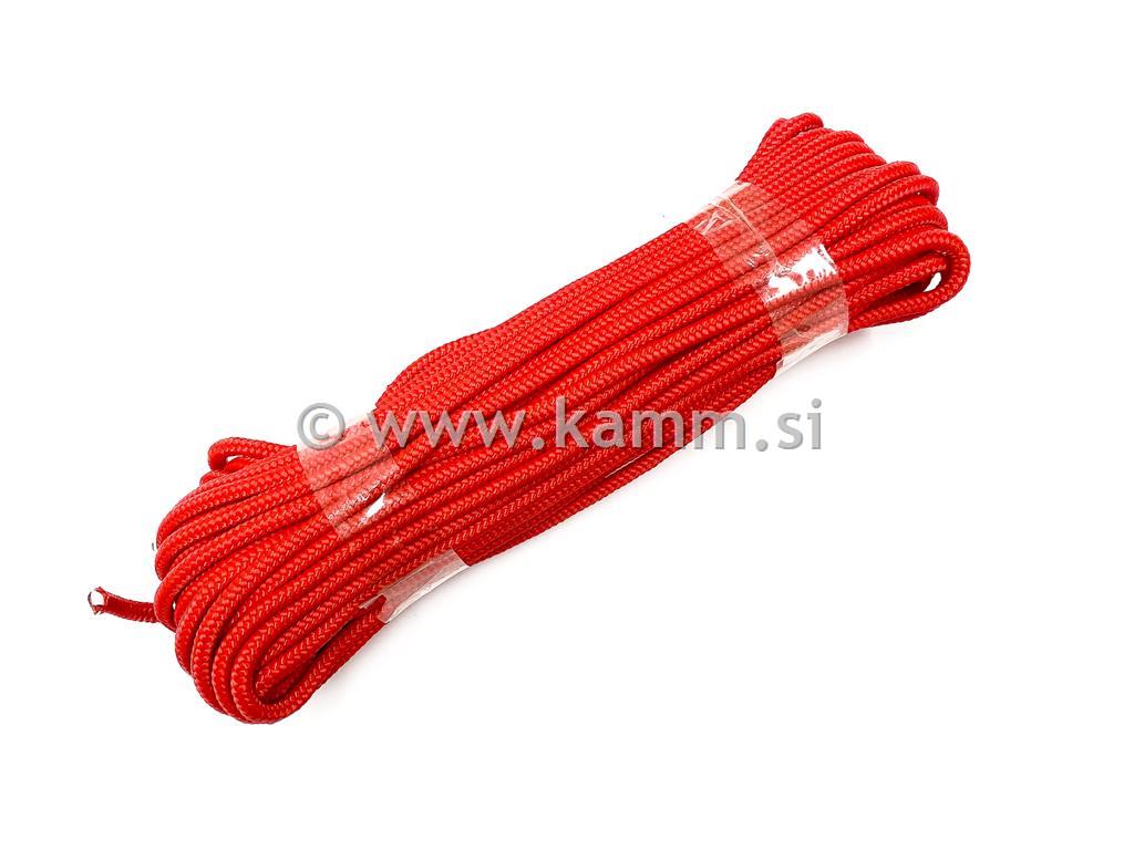 SINTETIČNA VRVICA 5mm L-20 m RDEČA