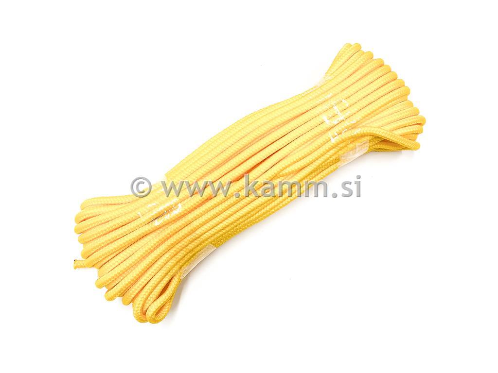 SINTETIČNA VRVICA 5mm L-20 m RUMENA