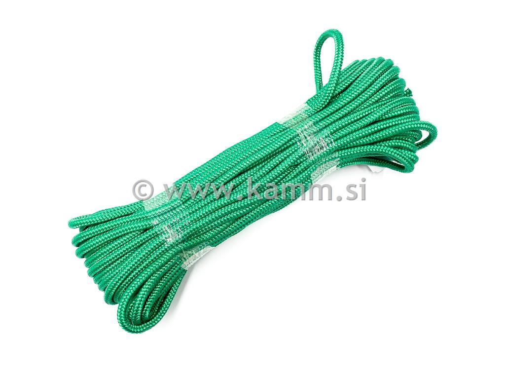 SINTETIČNA VRVICA 4mm L-20 m ZELENA