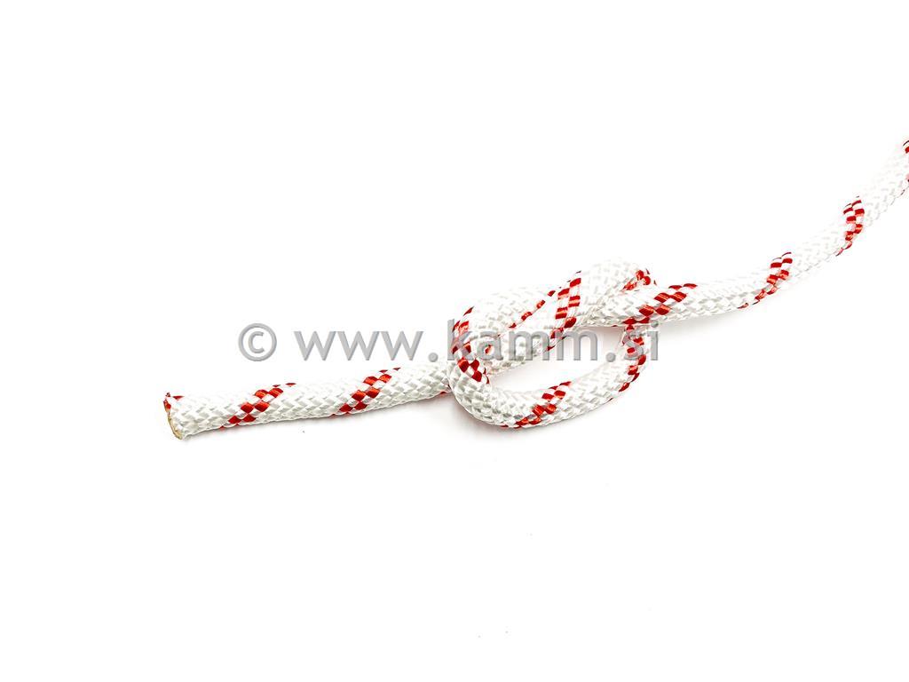PES vrv 2 x pletena fi 10 mm B-RDEČA