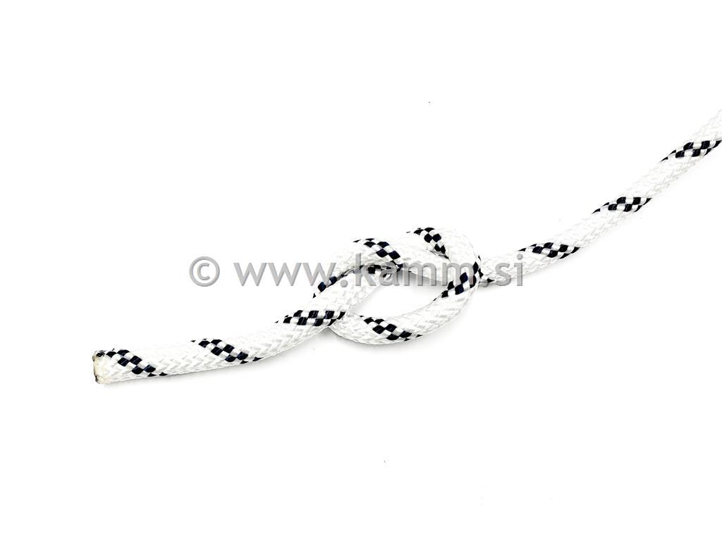 PES vrv 2 x pletena fi 10 mm B-ČRNA