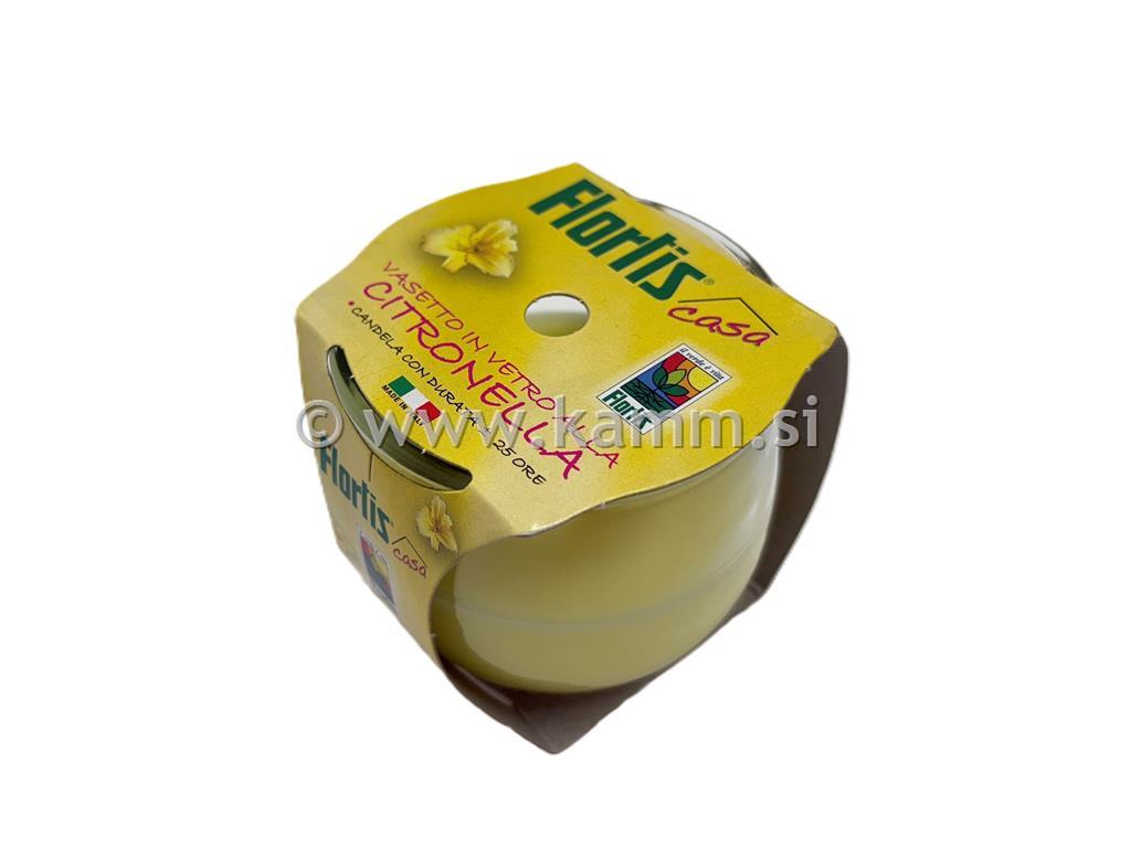 SVEČA CITRONELLA- VRTNA V STEKLU 7.5cm