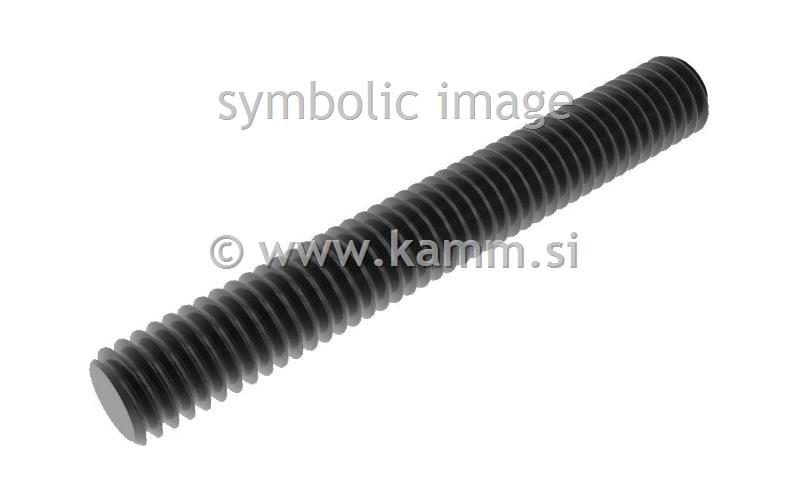 Črna navojna palica M12X1X1000 4.8 fini navoj