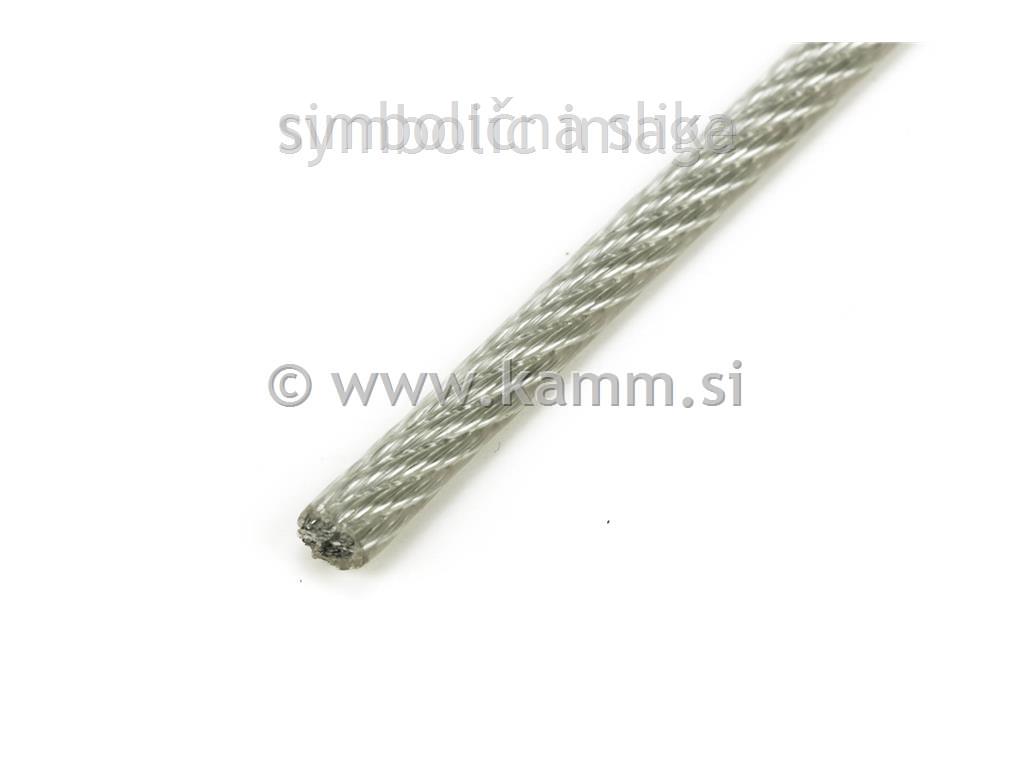 PLAST.JEKL.ŽIČNA VRV 3/4 mm