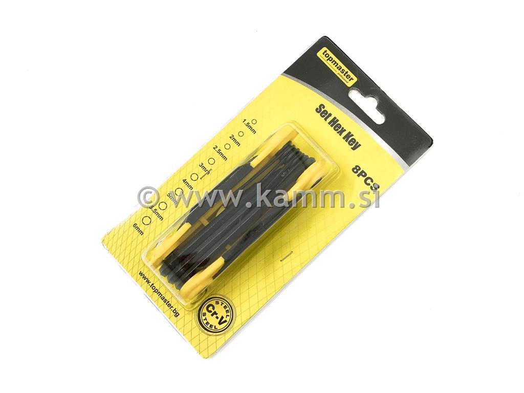 TM KLJUČI INBUS 1.5-8MM 8 DEL.ZLOŽL.
