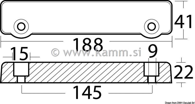 ART.4355000 ANODA VOLVO NOGA 250/270/280
