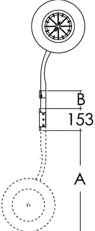 KOTAČ ZA IZVLAČENJE GUMENJAKA 180kg