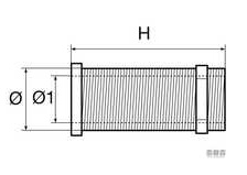 PVC NAVOJNI IZLIJEV FI22,7X155