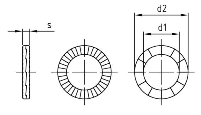 RF A4 PODL.NORDLOCK M 6 25201