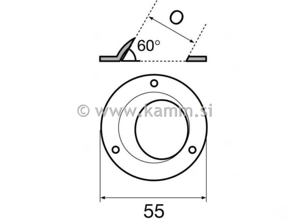 M 0636022 BAZA CEVI 22 60°