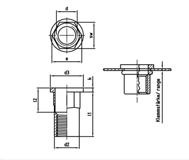 RF MATICA RAZPORNA M 6 CIL.GL. POLHEX