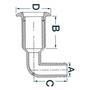 ISPUST 90° PVC/INOX