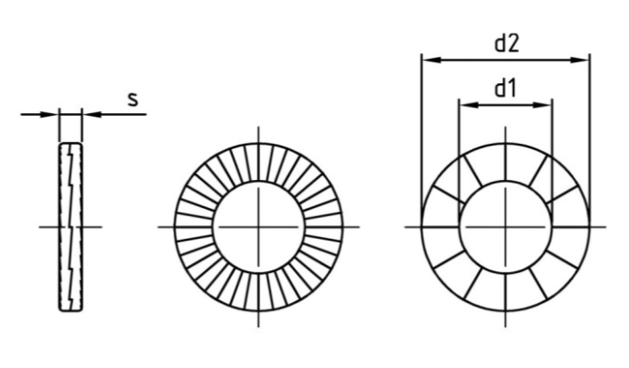 RF A4 PODL.NORDLOCK M 6 25201 SP
