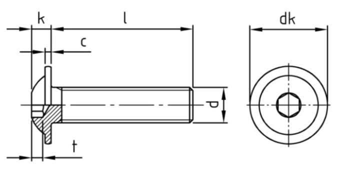 RF imbus vijak M5X25 A2