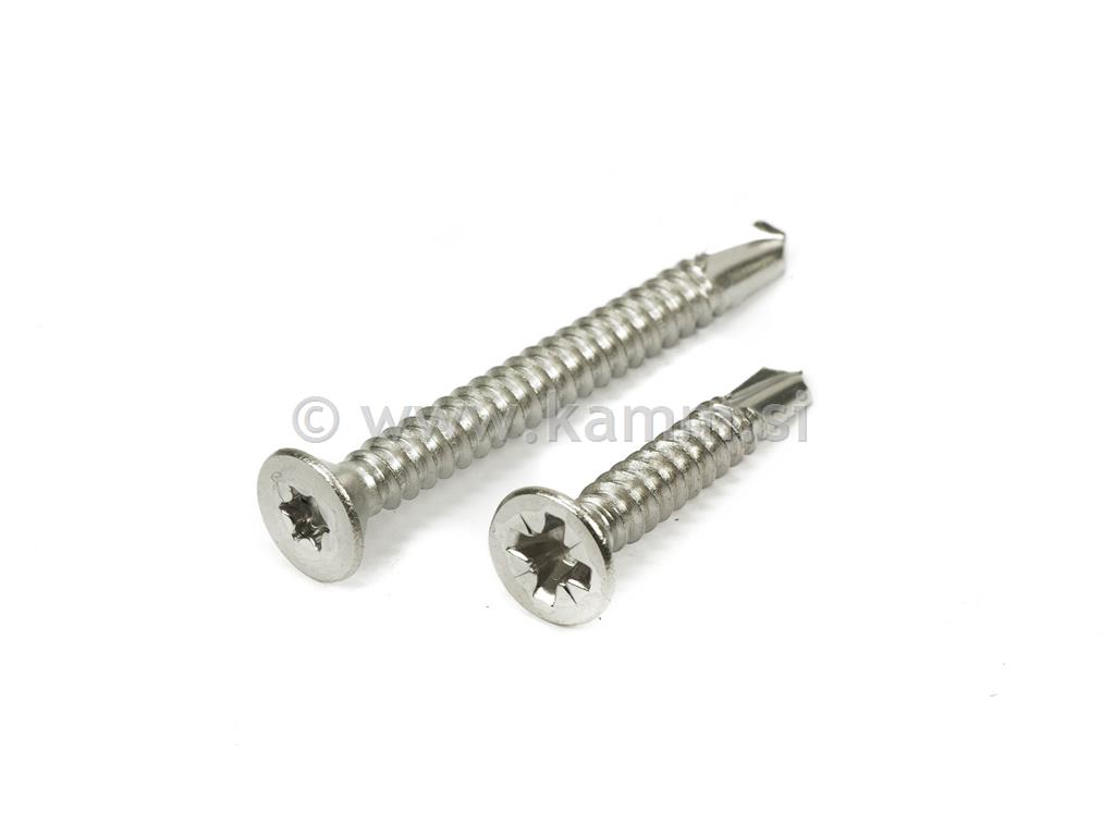 Inox upuštena glava DIN 7504