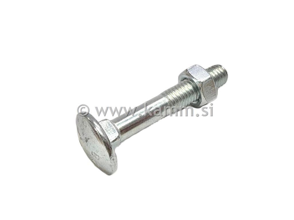 Pocinčani spojni vijak DIN 603 s maticom