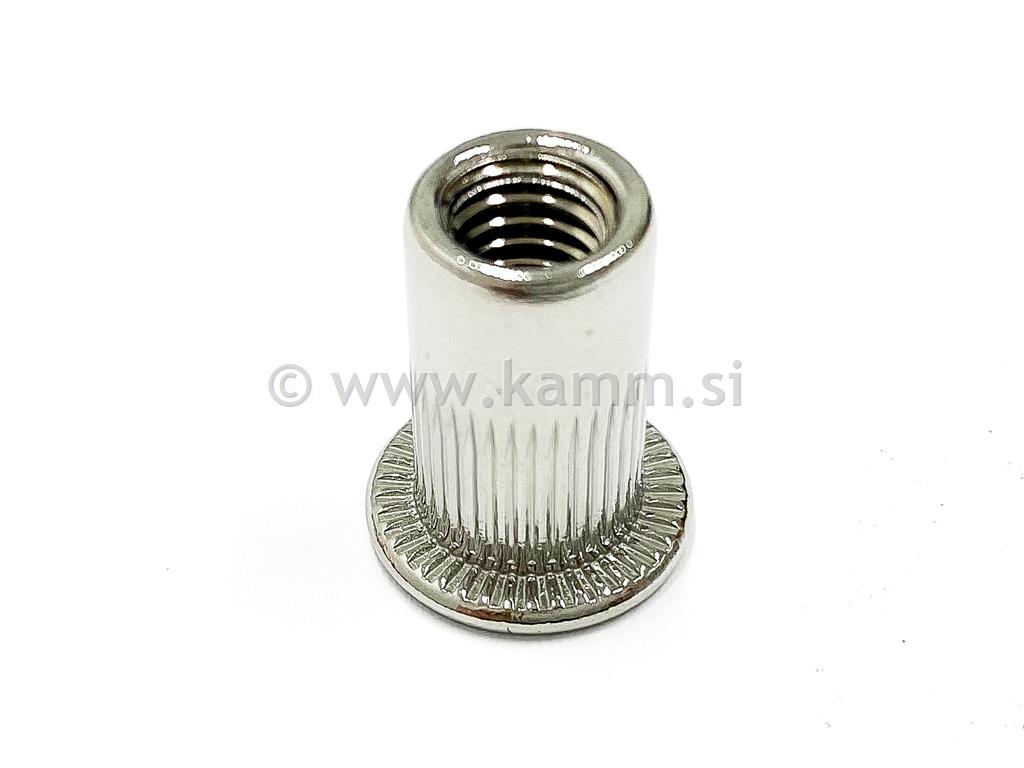 Inox zakivna matica - cilindrična glava