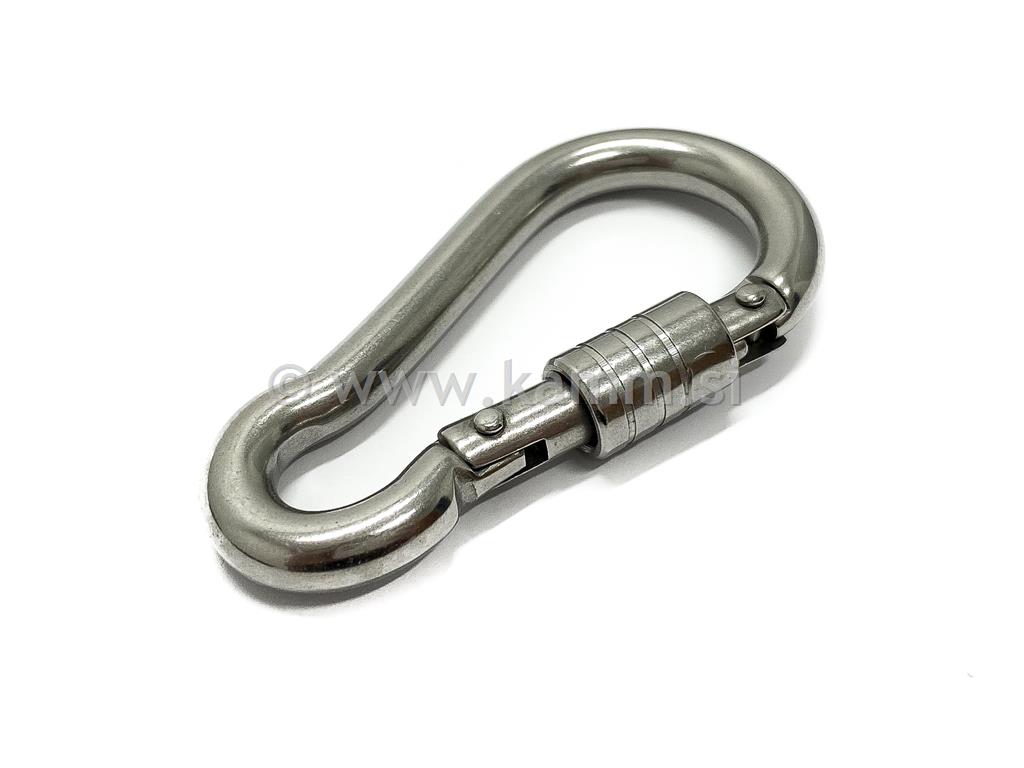 Opružni karabiner s samoosiguračem 8949