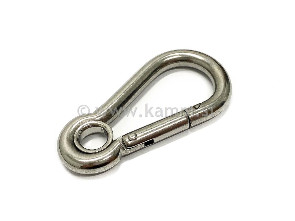 Opružni karabiner sa širokim otvaranjem i okom 8294