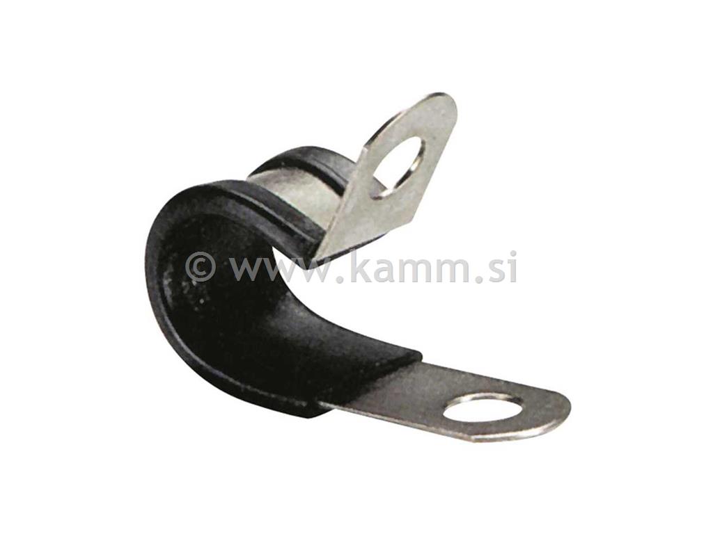 Cijevna obujmica s gumom - inox