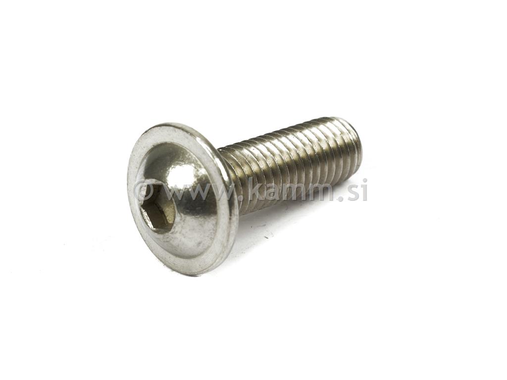 Inox poluokrugla glava s prirubnicom DIN 7380-2