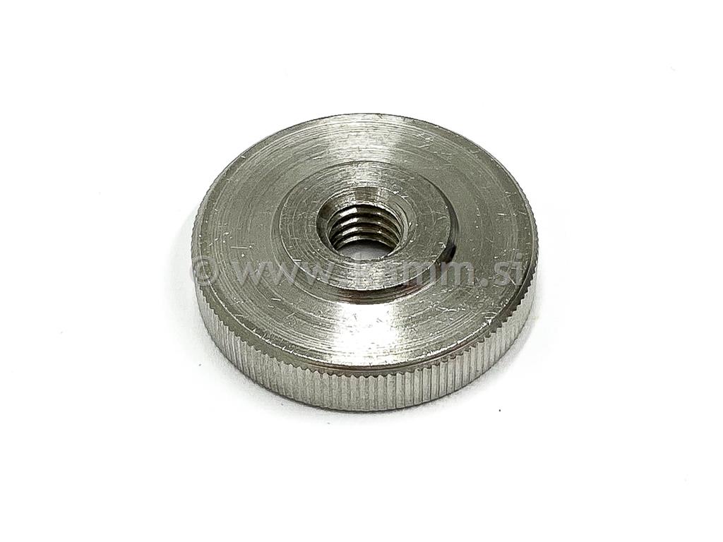 Inox niska nazubljena matica DIN 467