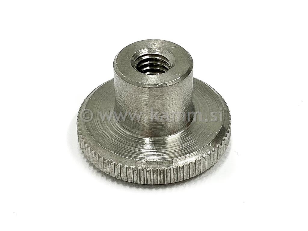 Inox visoka nazubljena matica DIN 466