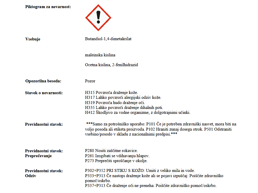 Sigurnosno-tehnički list