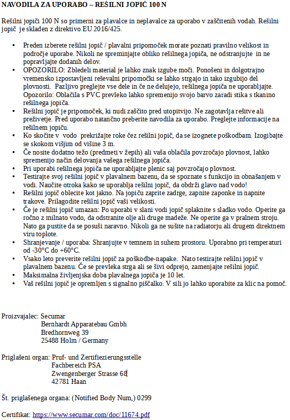 Certifikat i upute