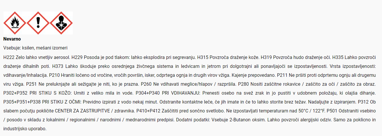 Sigurnosno-tehnički list
