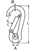 Tehničke specifikacije Aluminijski karabiner (razne boje) 8488