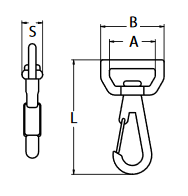 Tehničke specifikacije Obrtni karabiner s kopčom za traku 8540