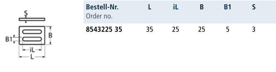 Tehničke specifikacije Spojnica 8543